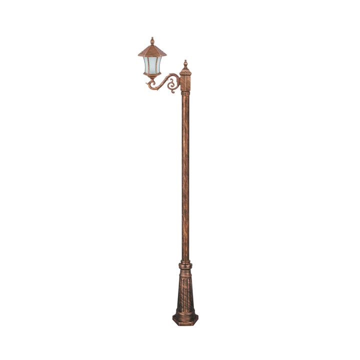 چراغ تکشاخه پارکی تکشیدفام مدل ویکتوریا کمرباریک کد 91200-16-8212